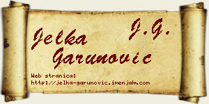 Jelka Garunović vizit kartica